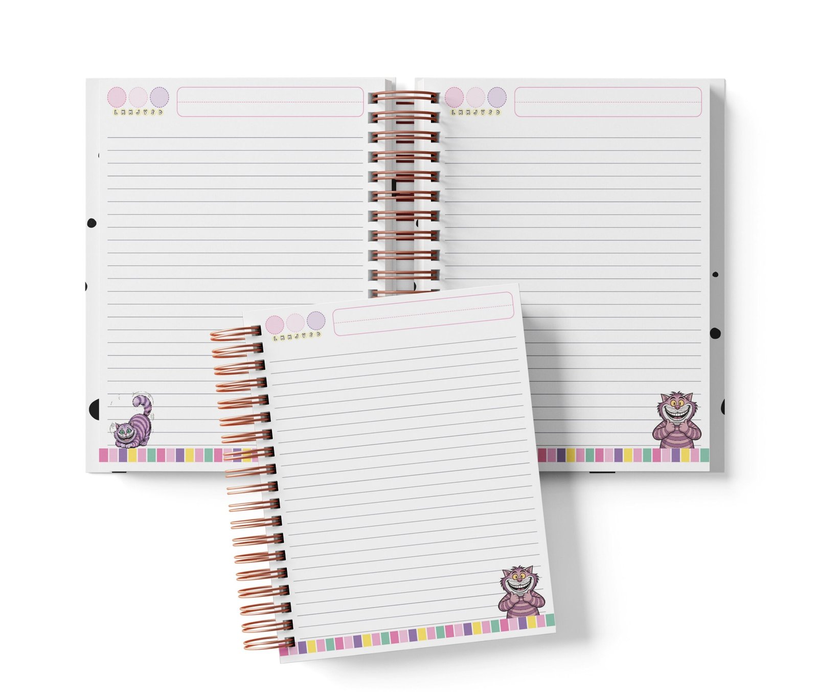 Cuaderno Media Carta - Gato de Cheshire