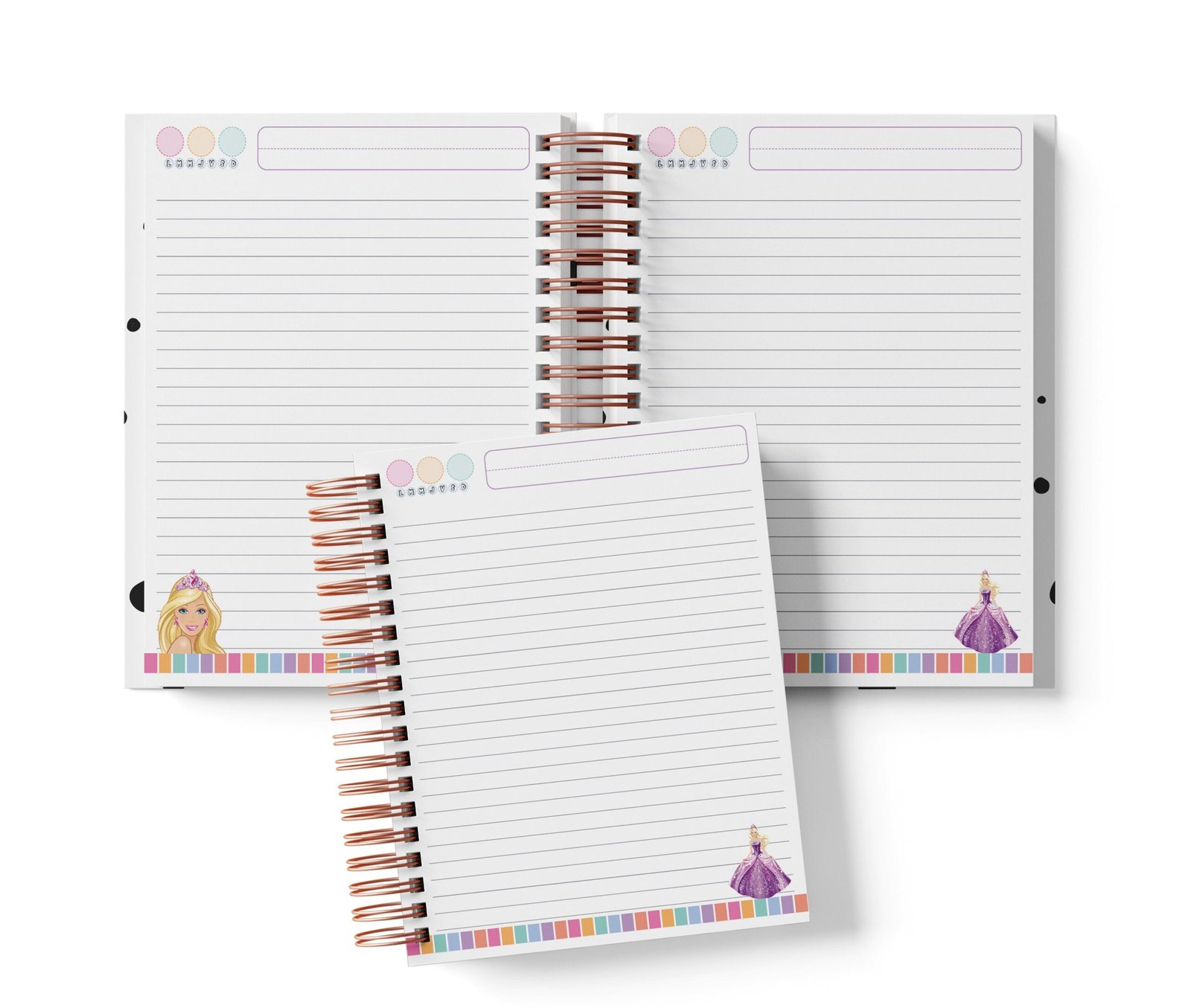 Cuaderno Medio Oficio - Barbie