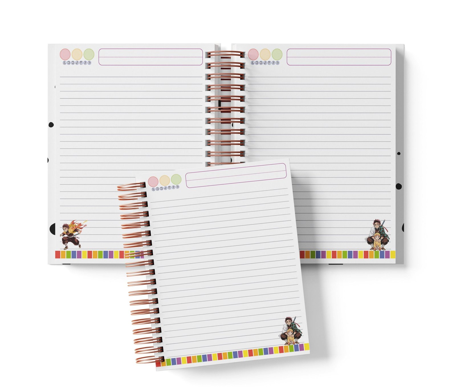 Cuaderno Medio Oficio - Demon Slayer