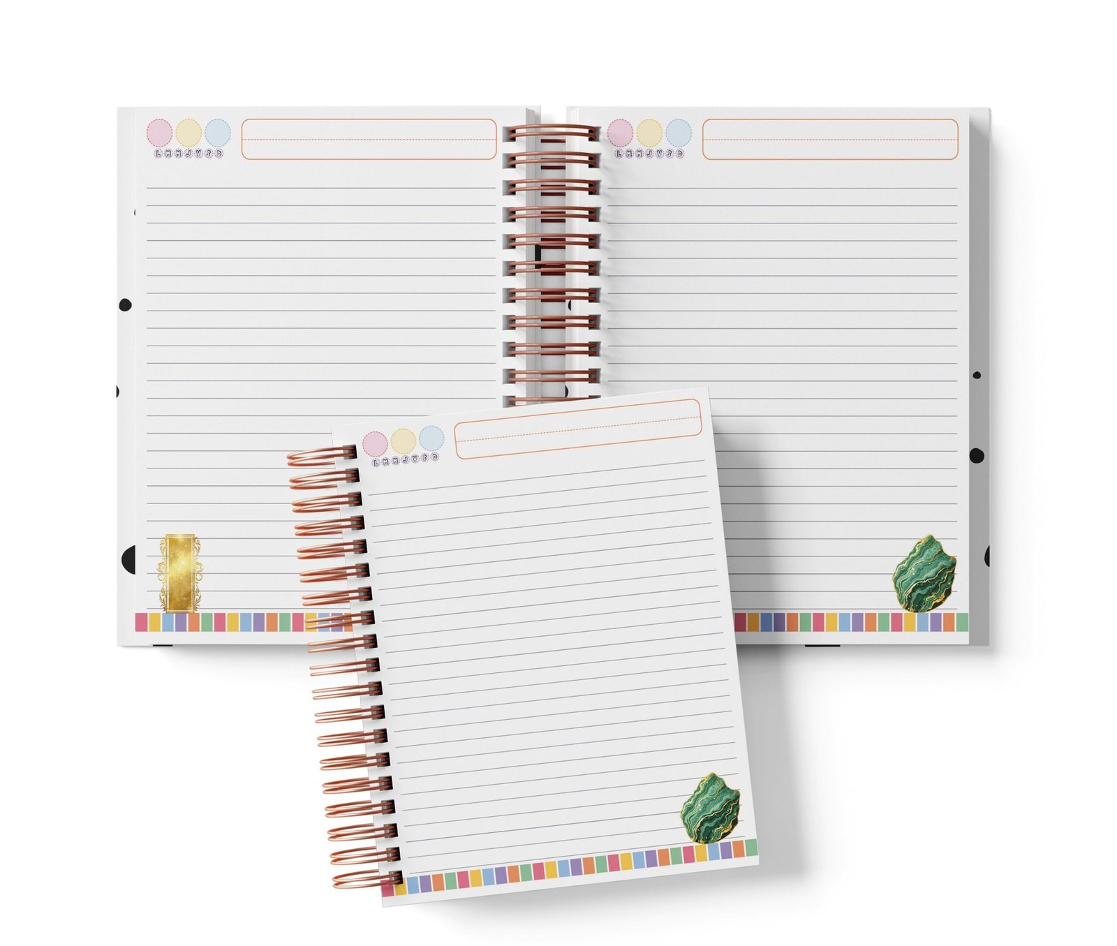 Cuaderno Medio Oficio - Celestial Bloom