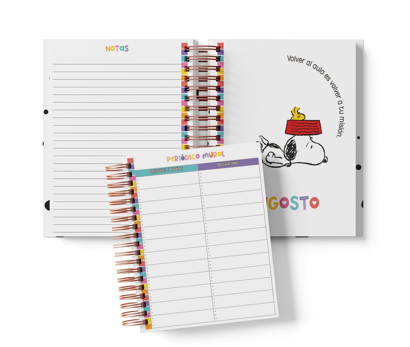 Agenda Primaria Medio Oficio - Peanuts (Snoopy & Charlie Brown)
