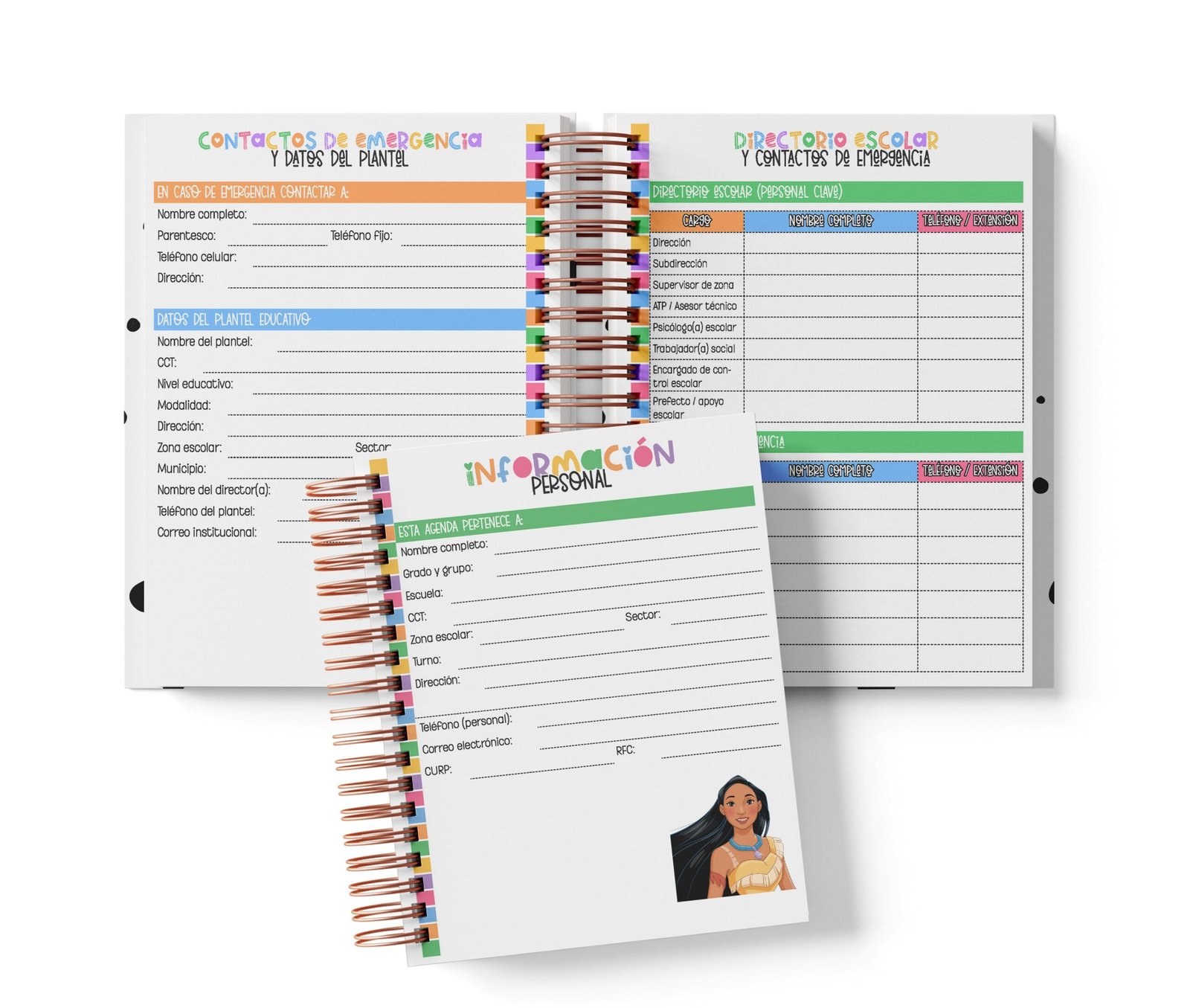 Agenda Primaria Medio Oficio - Pocahontas