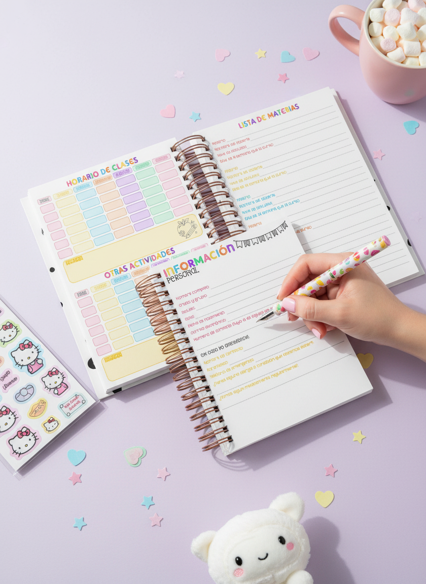 Agenda Estudiantes Semanal Ciclo 26-27 - Sailor Moon