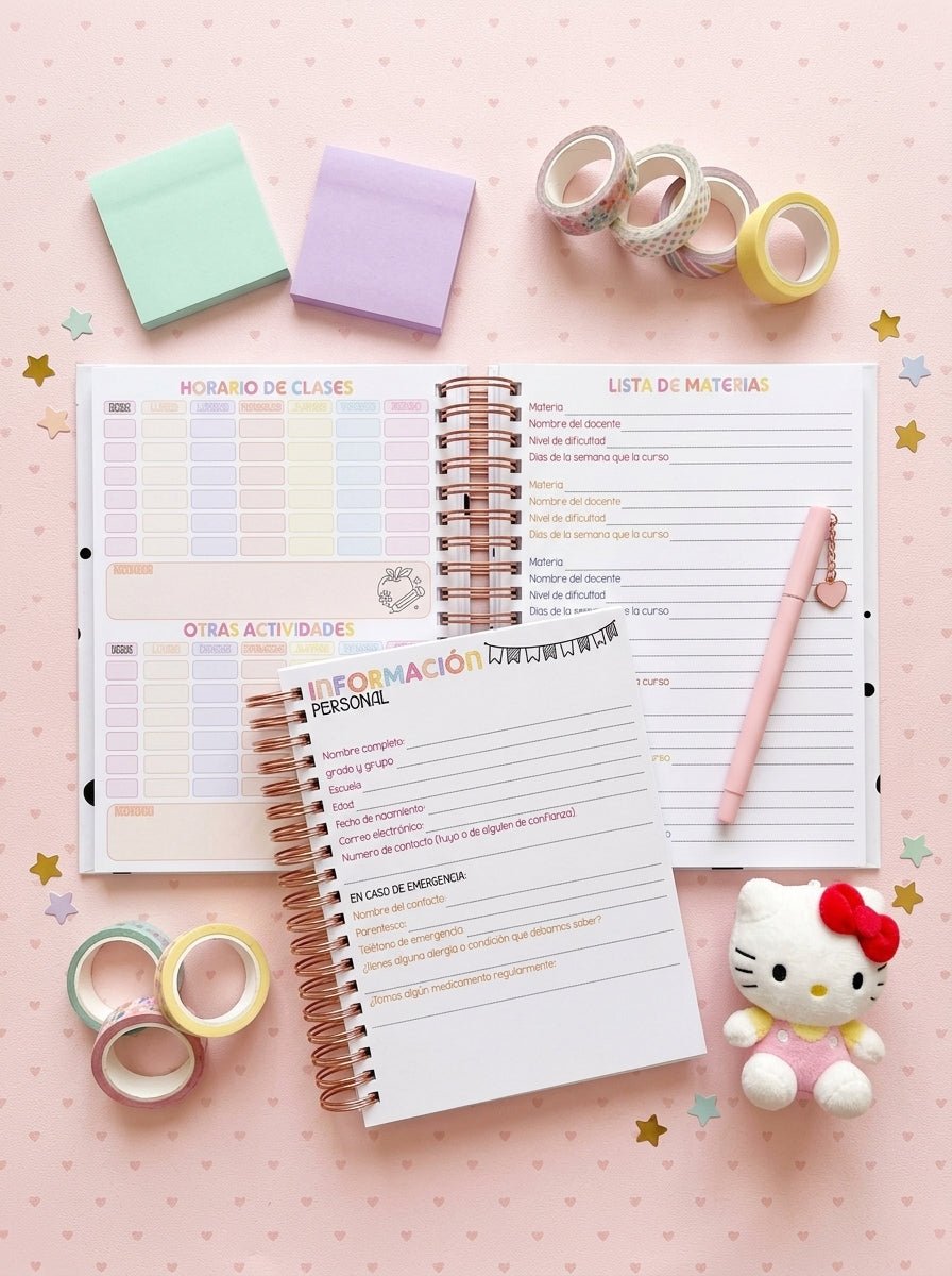 Agenda Estudiantes Semanal Ciclo 26-27 - BLACKPINK