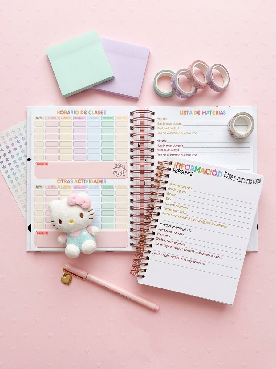 Agenda Estudiantes Diaria Ciclo 26-27 - Rilakkuma