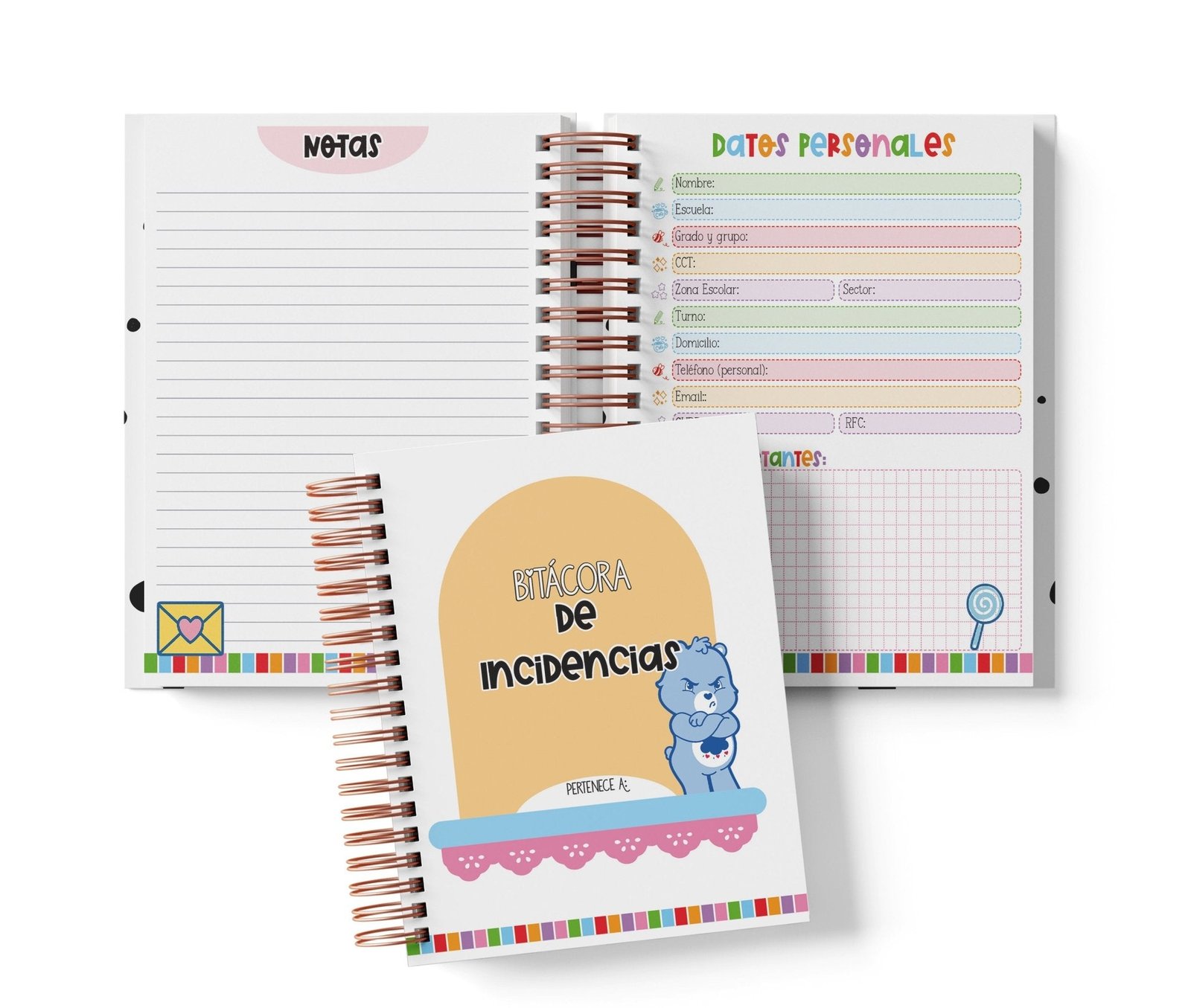 Libreta de Incidencias 100 Folios - Cariñositos