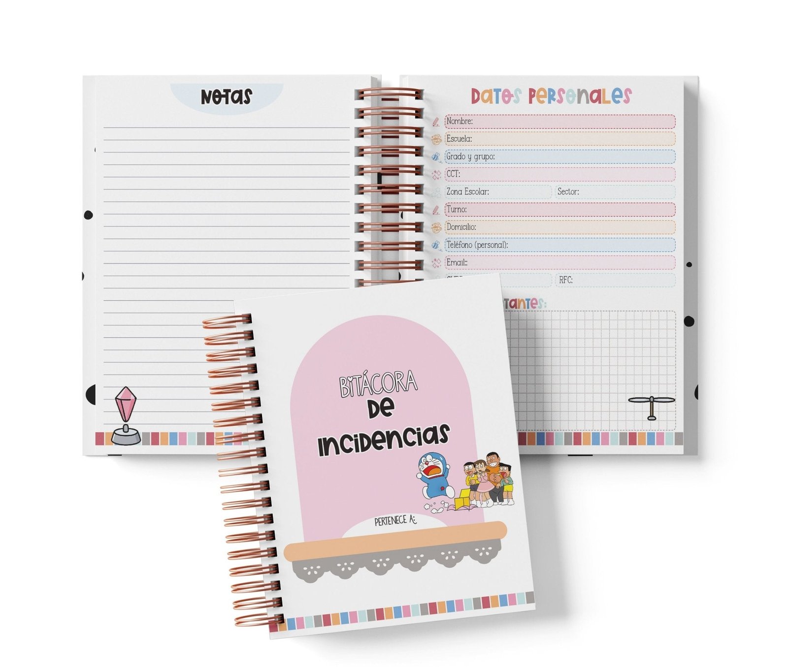 Libreta de Incidencias 100 Folios - Doraemon