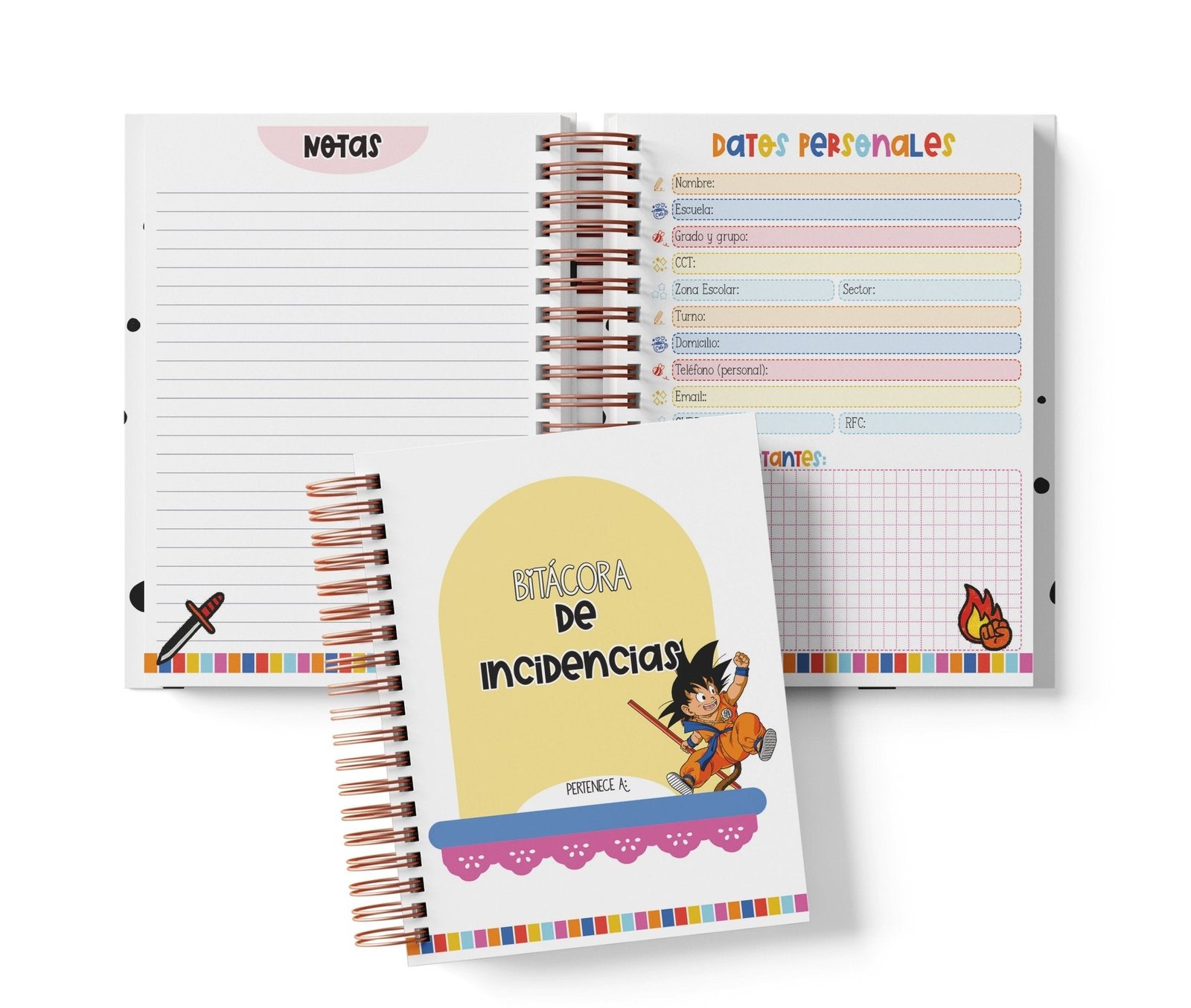 Libreta de Incidencias 100 Folios - Dragon Ball