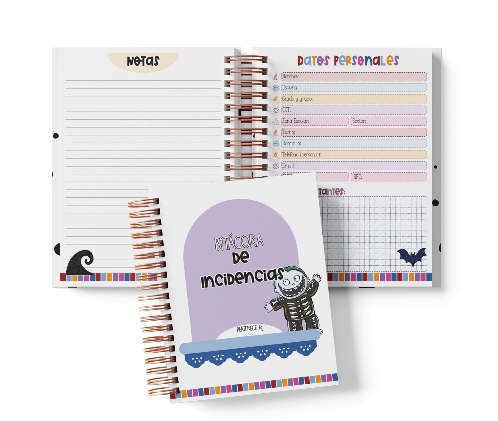 Libreta de Incidencias 100 Folios - Jack y Sally