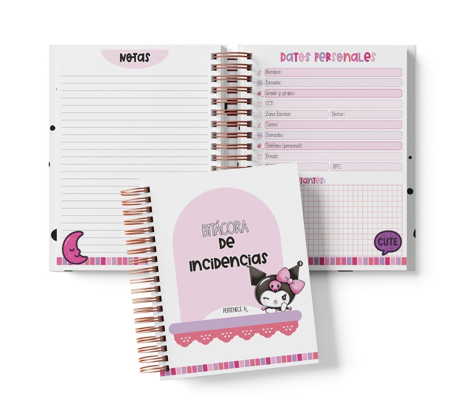 Libreta de Incidencias 100 Folios - Kuromi