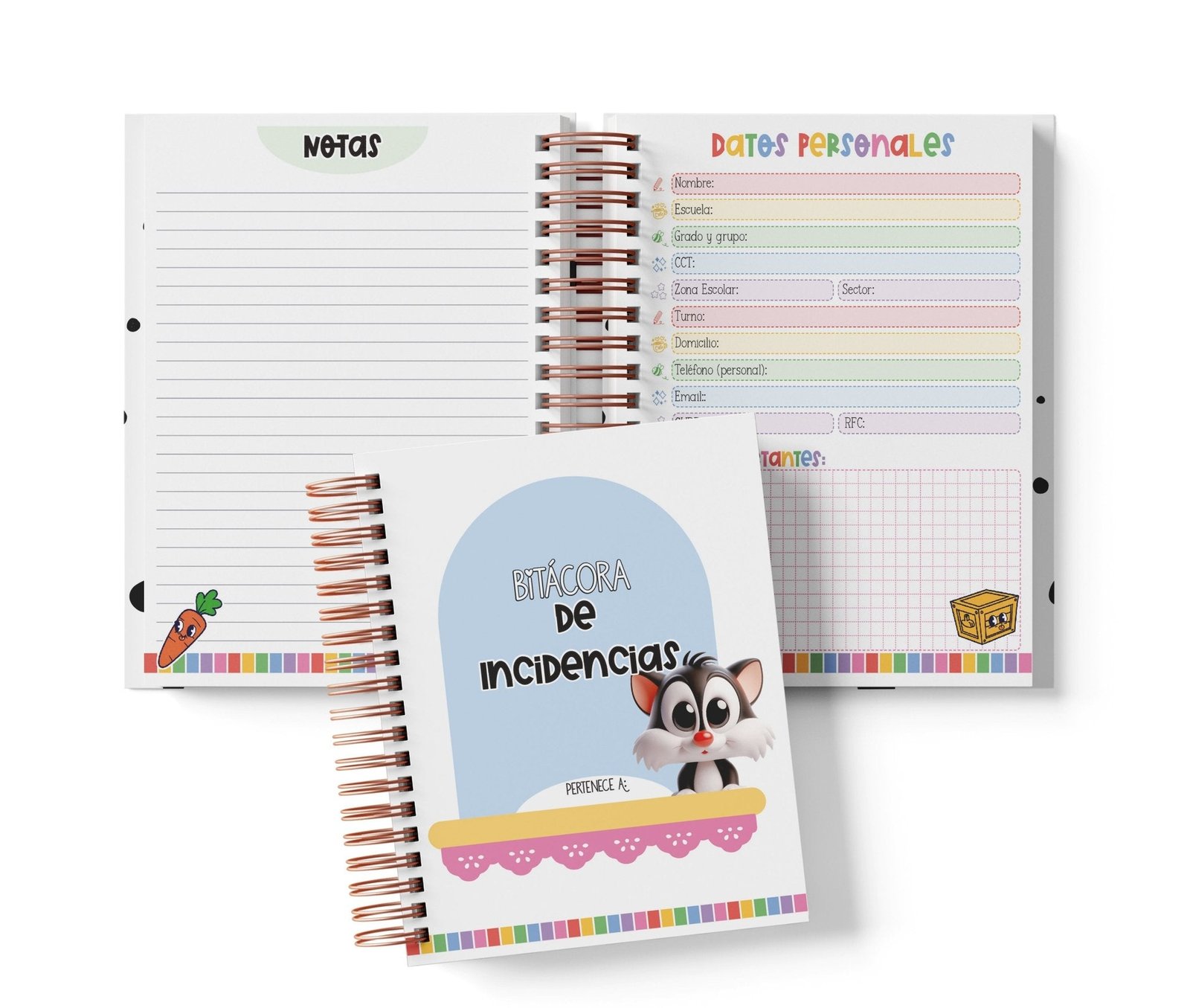 Libreta de Incidencias 100 Folios - Looney Tunes