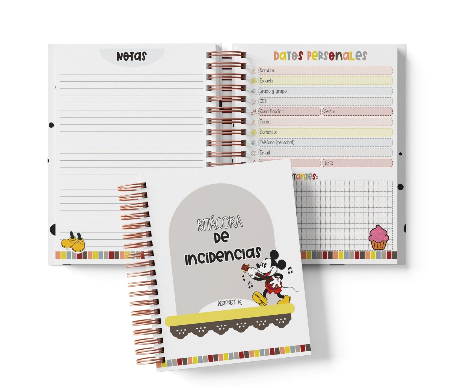 Libreta de Incidencias 100 Folios - Mickey Mouse