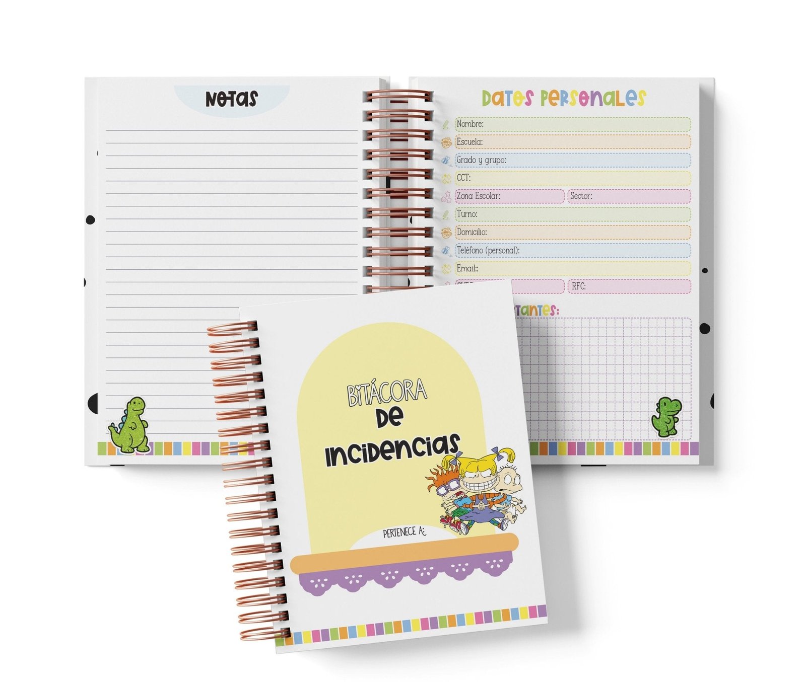 Libreta de Incidencias 100 Folios - Rugrats