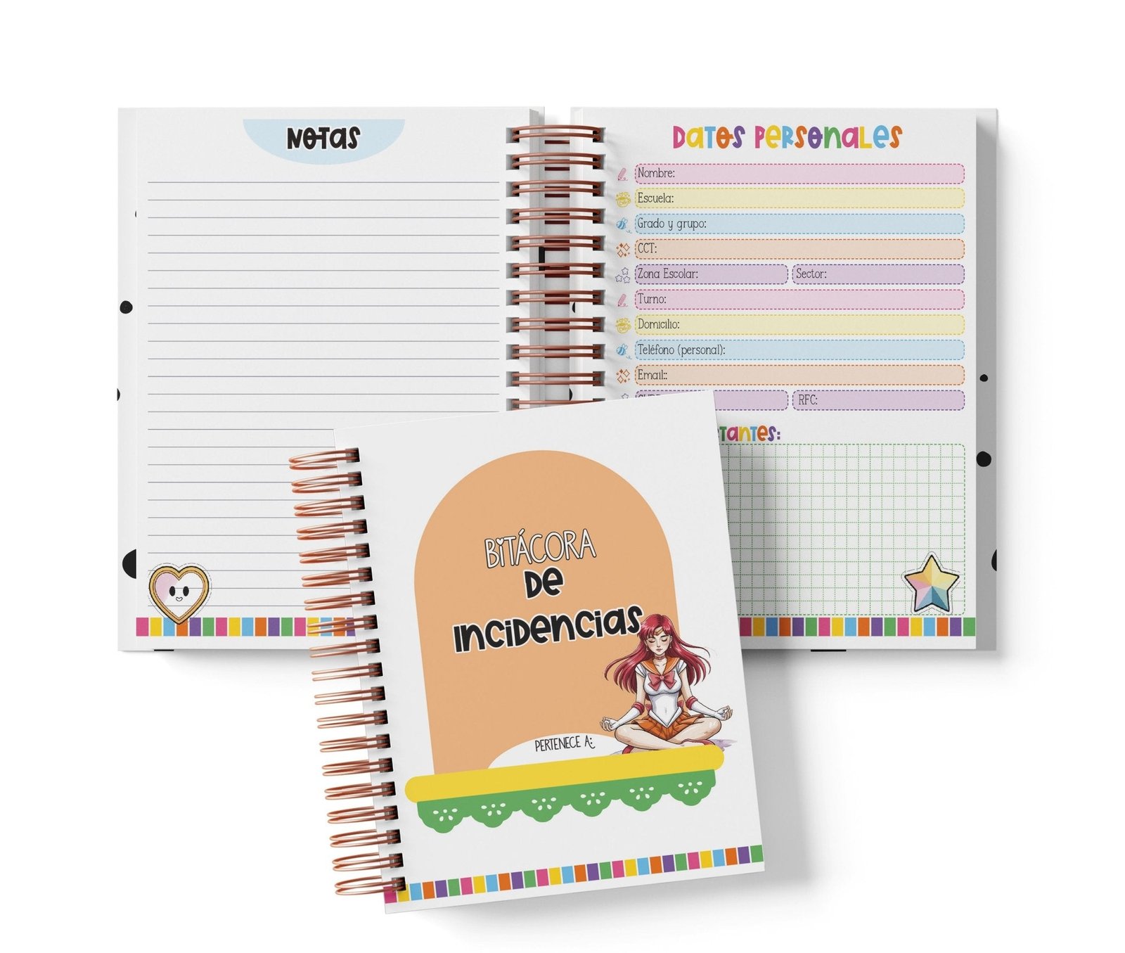 Libreta de Incidencias 100 Folios - Sailor Moon