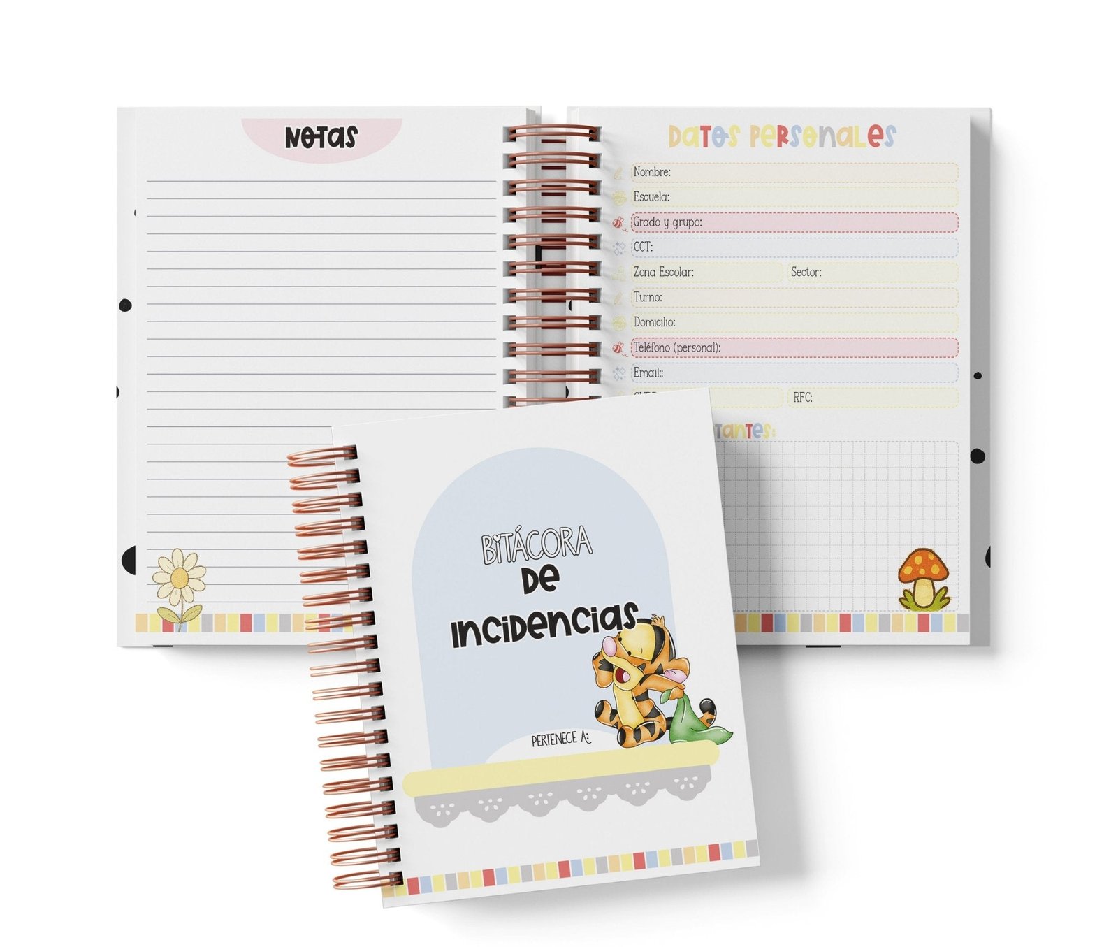 Libreta de Incidencias 100 Folios - Winnie Pooh