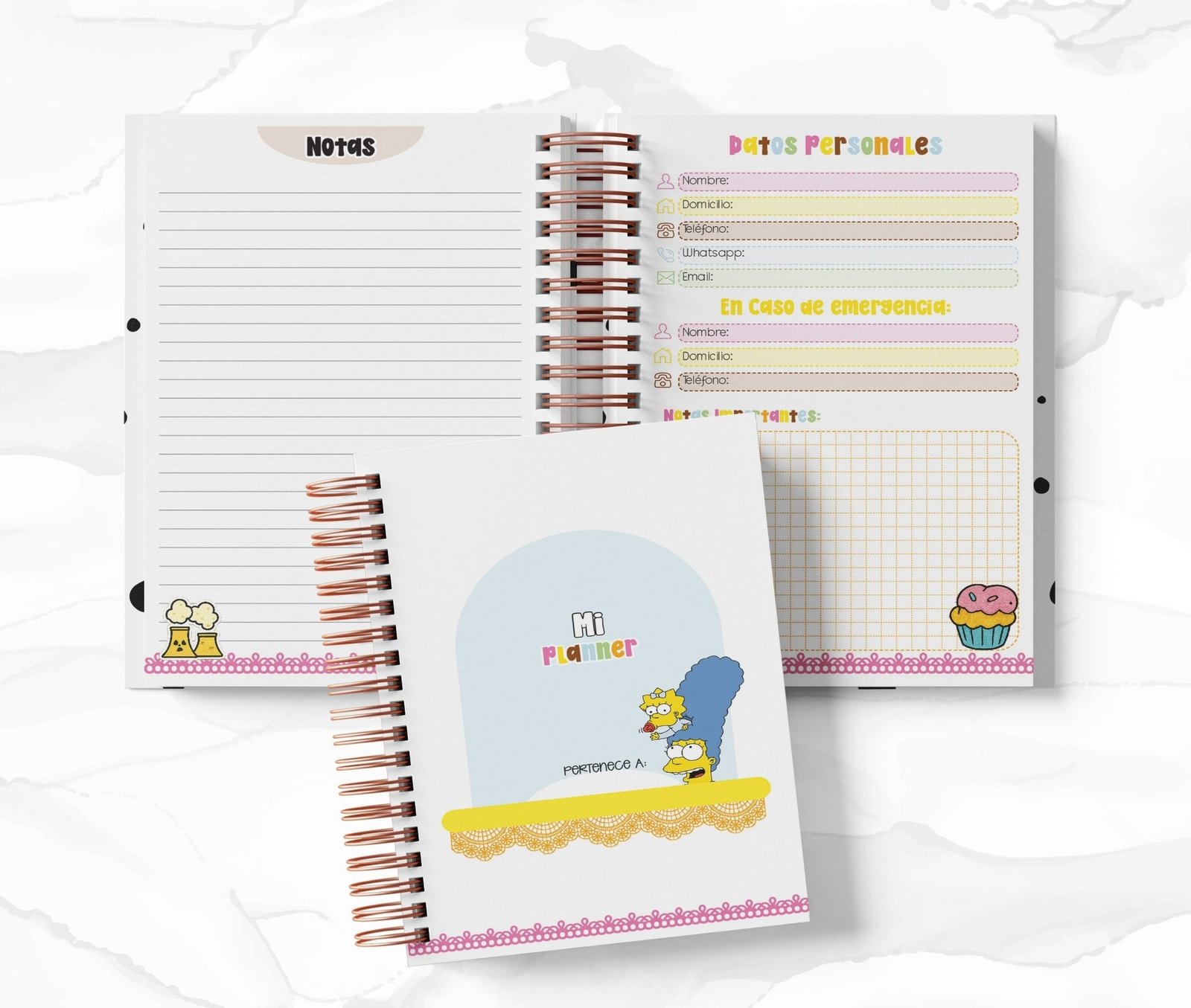 Planner 2 Días por Página - Los Simpsons