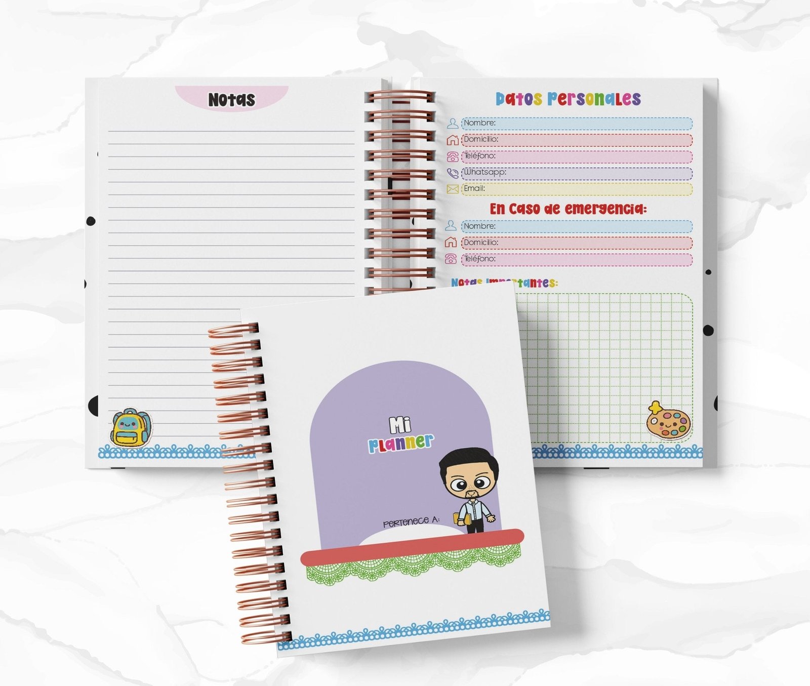 Planner 2 Días por Página - Meryta Caballero