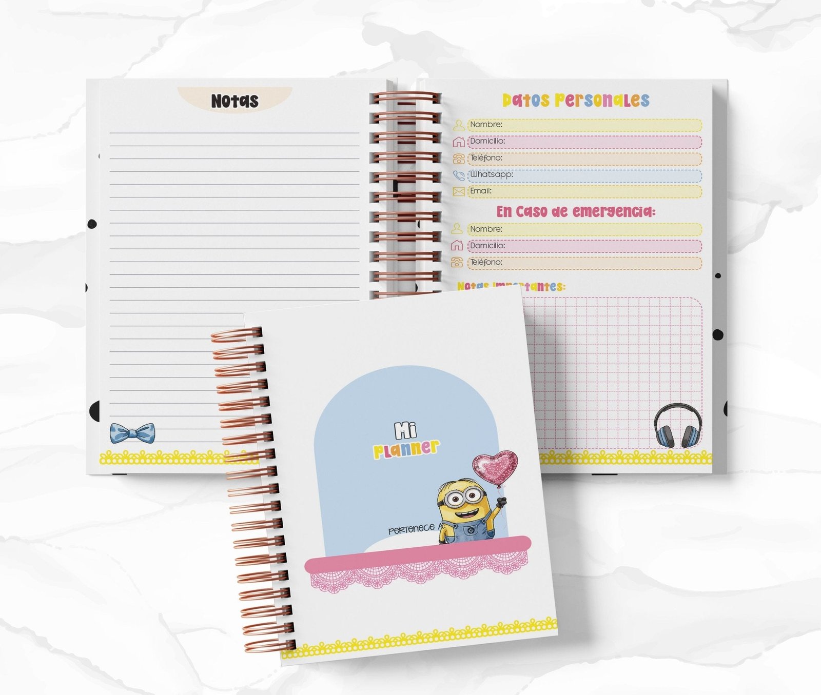 Planner 2 Días por Página - Minions