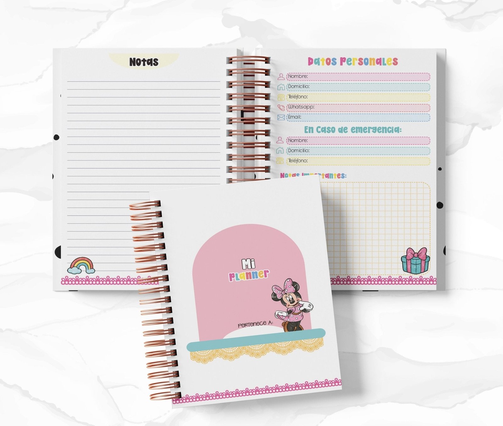 Planner 2 Días por Página - Minnie Mouse
