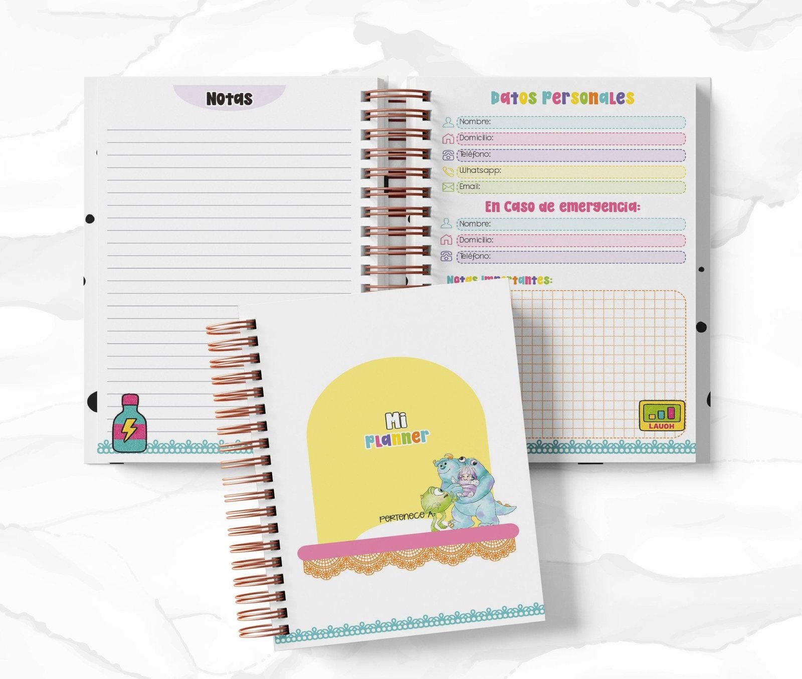 Planner 2 Días por Página - Monsters Inc.