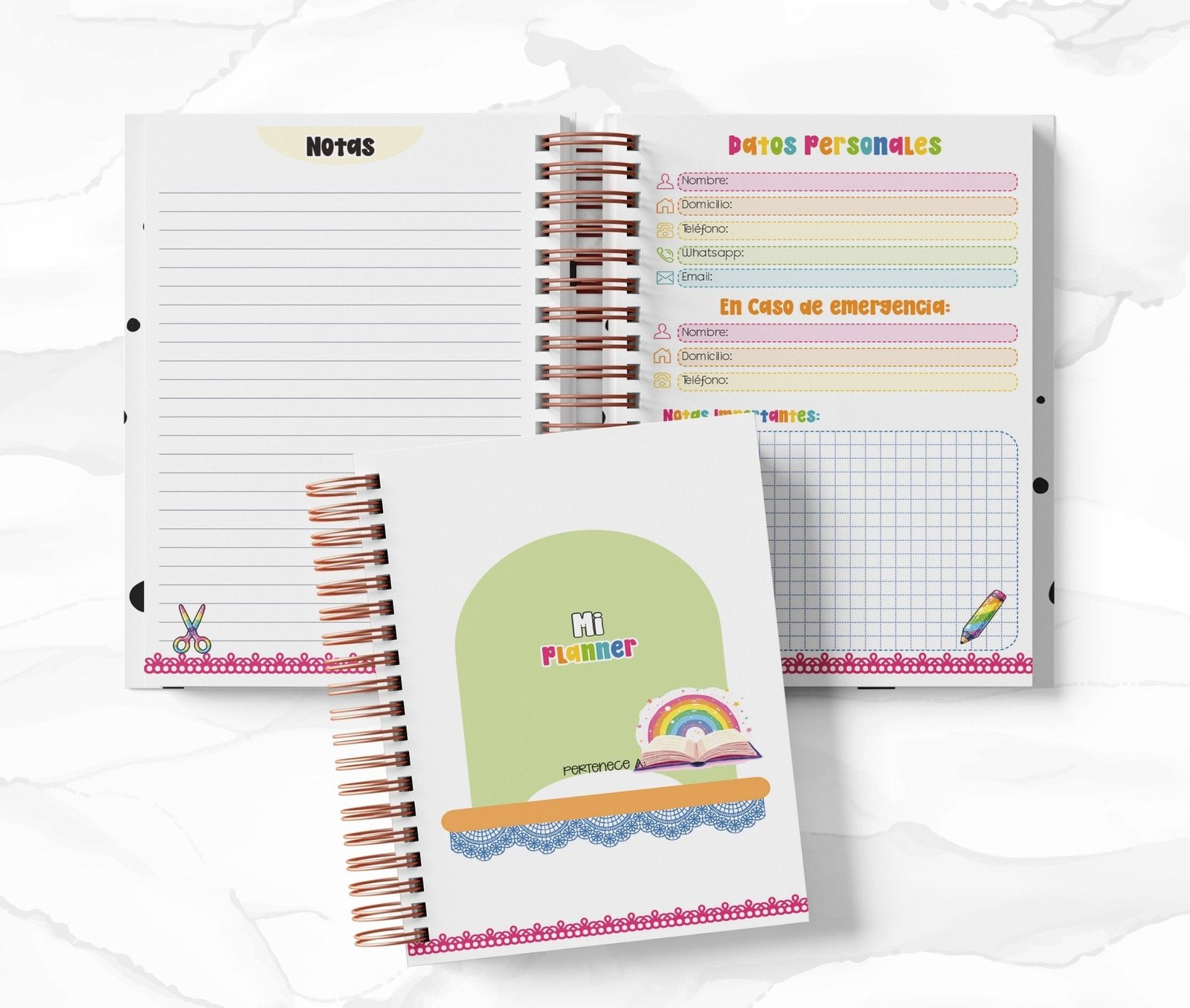Planner 2 Días por Página - Rainbow
