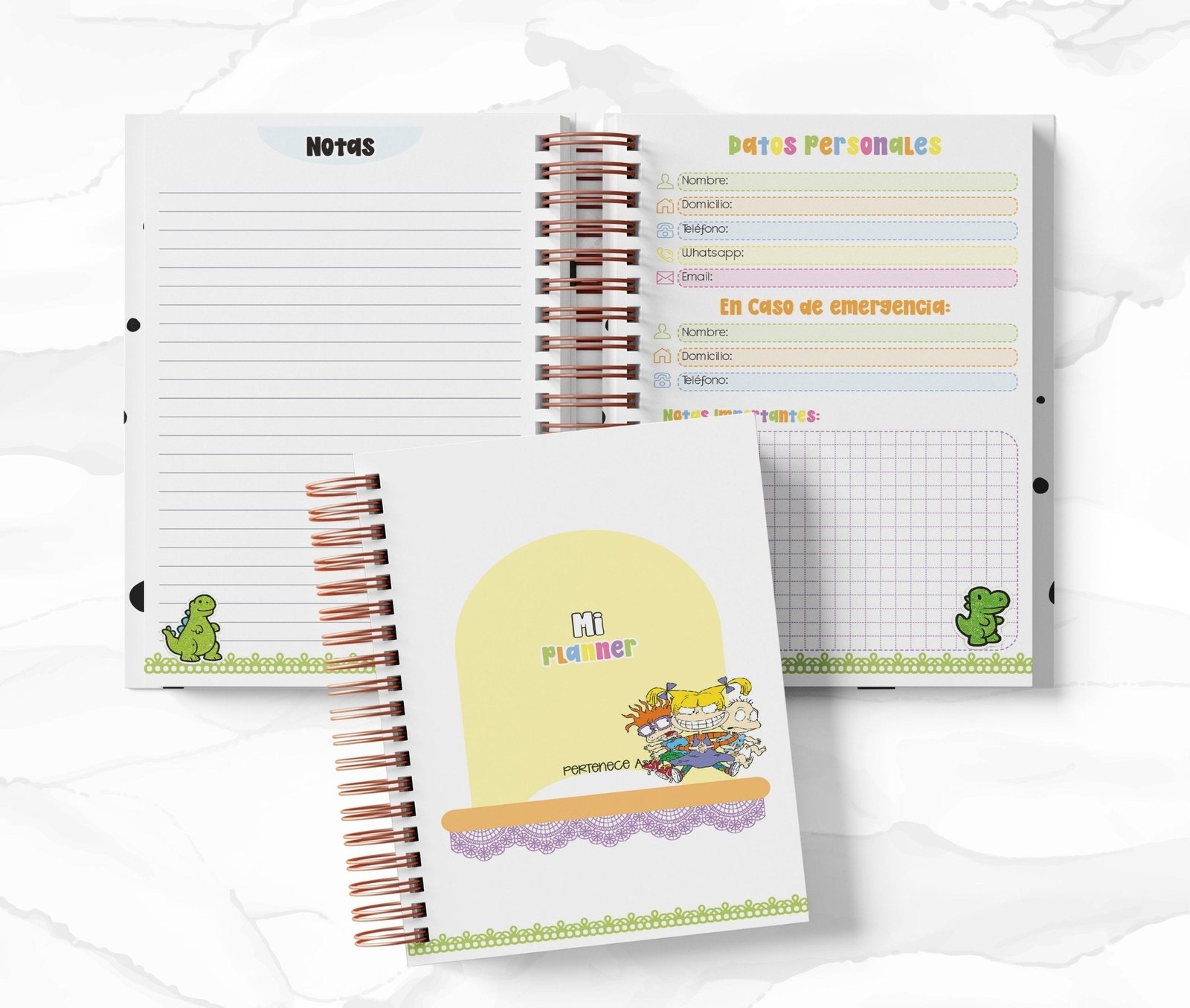 Planner 2 Días por Página - Rugrats