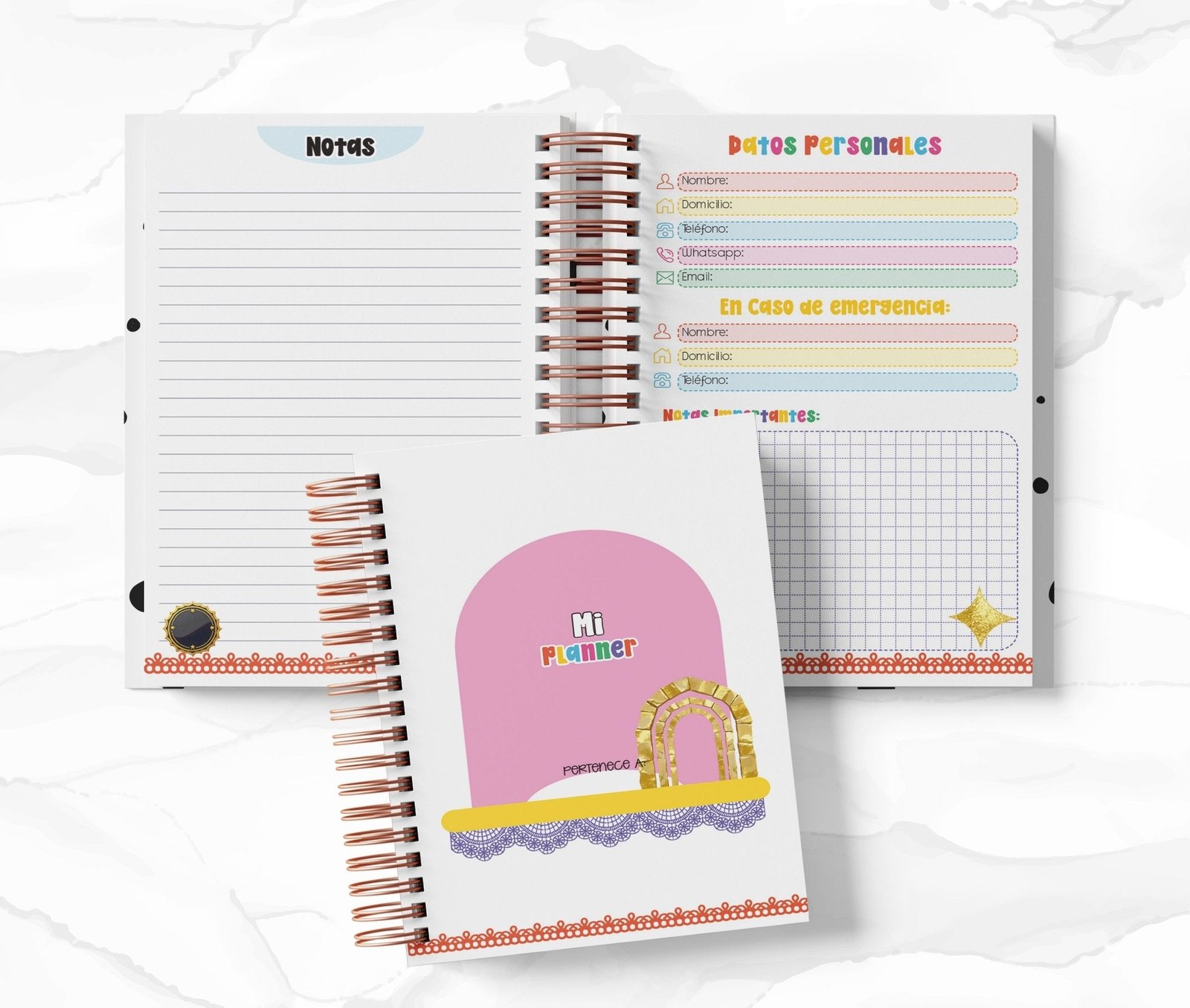 Planner 2 Días por Página - Solar Arch