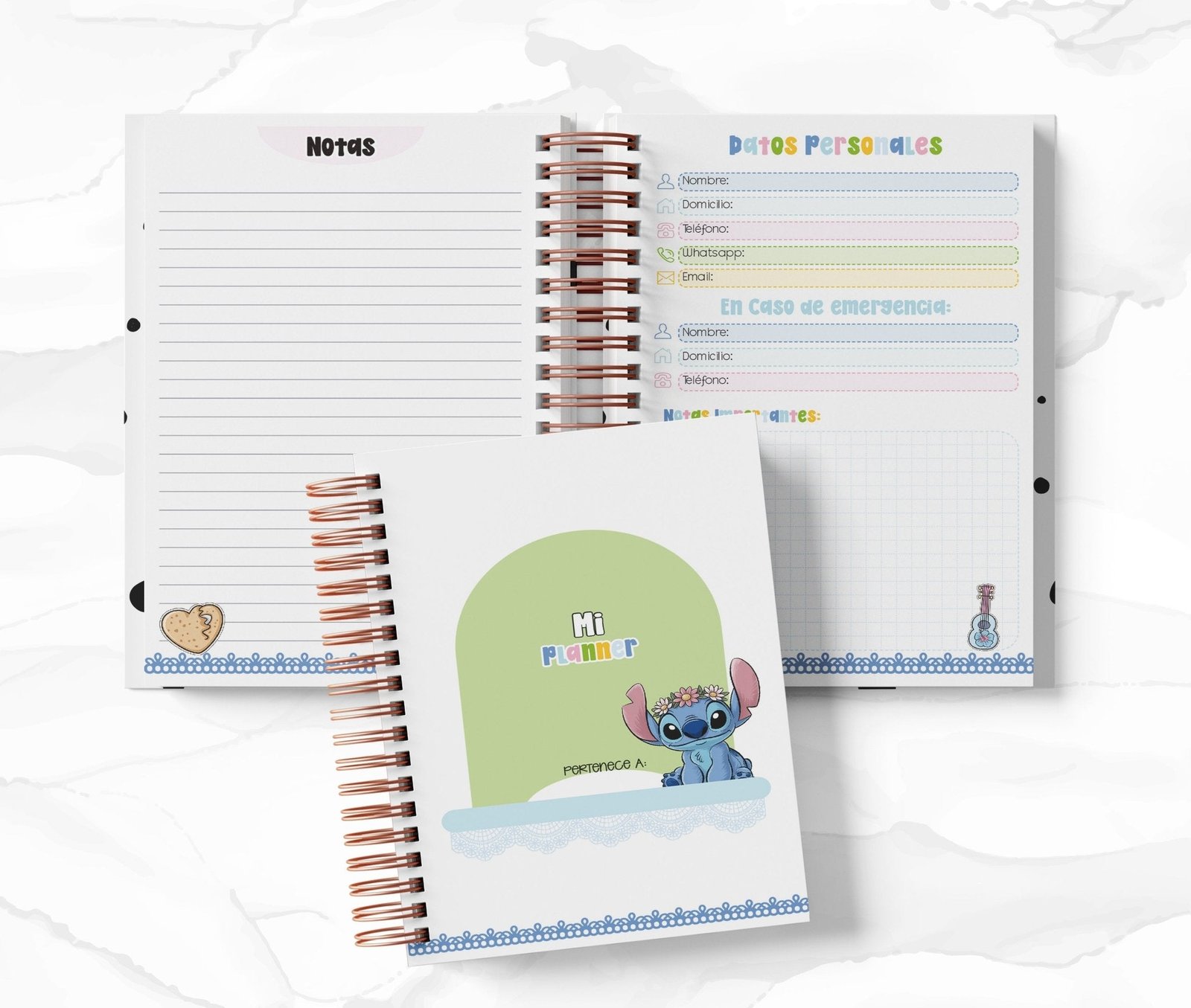 Planner 2 Días por Página - Stitch
