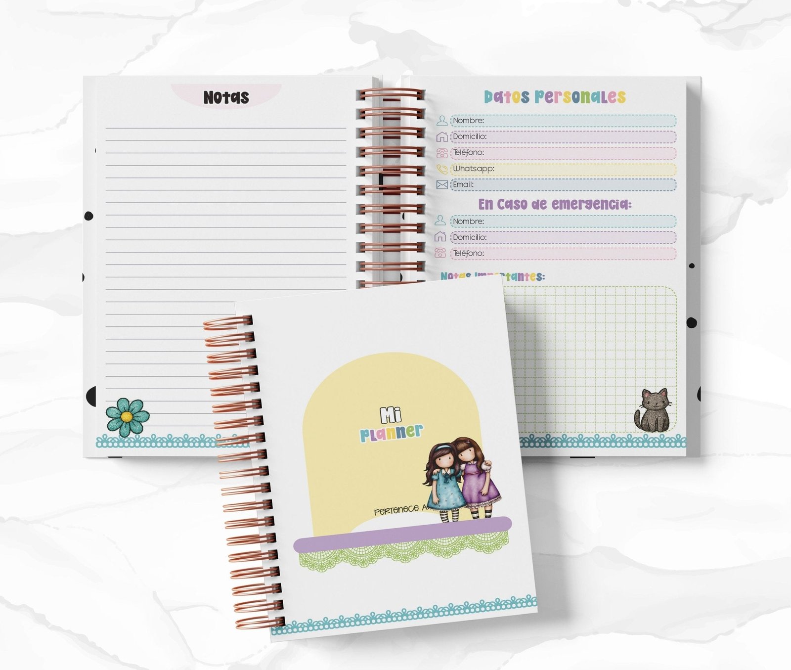 Planner Diario con Horario cada 30 Min - Gorjuss