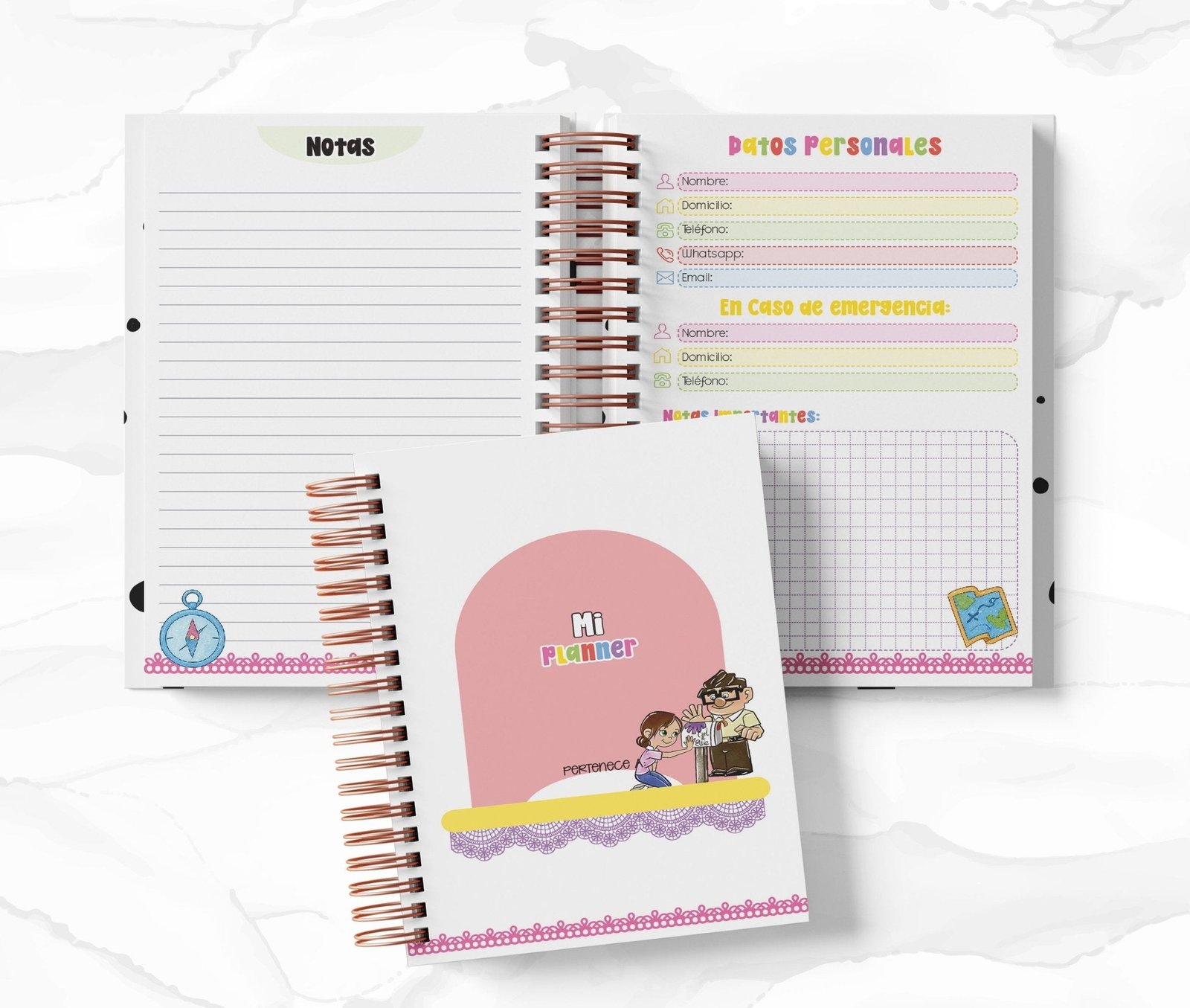 Planner Diario con Horario cada 30 Min - Up