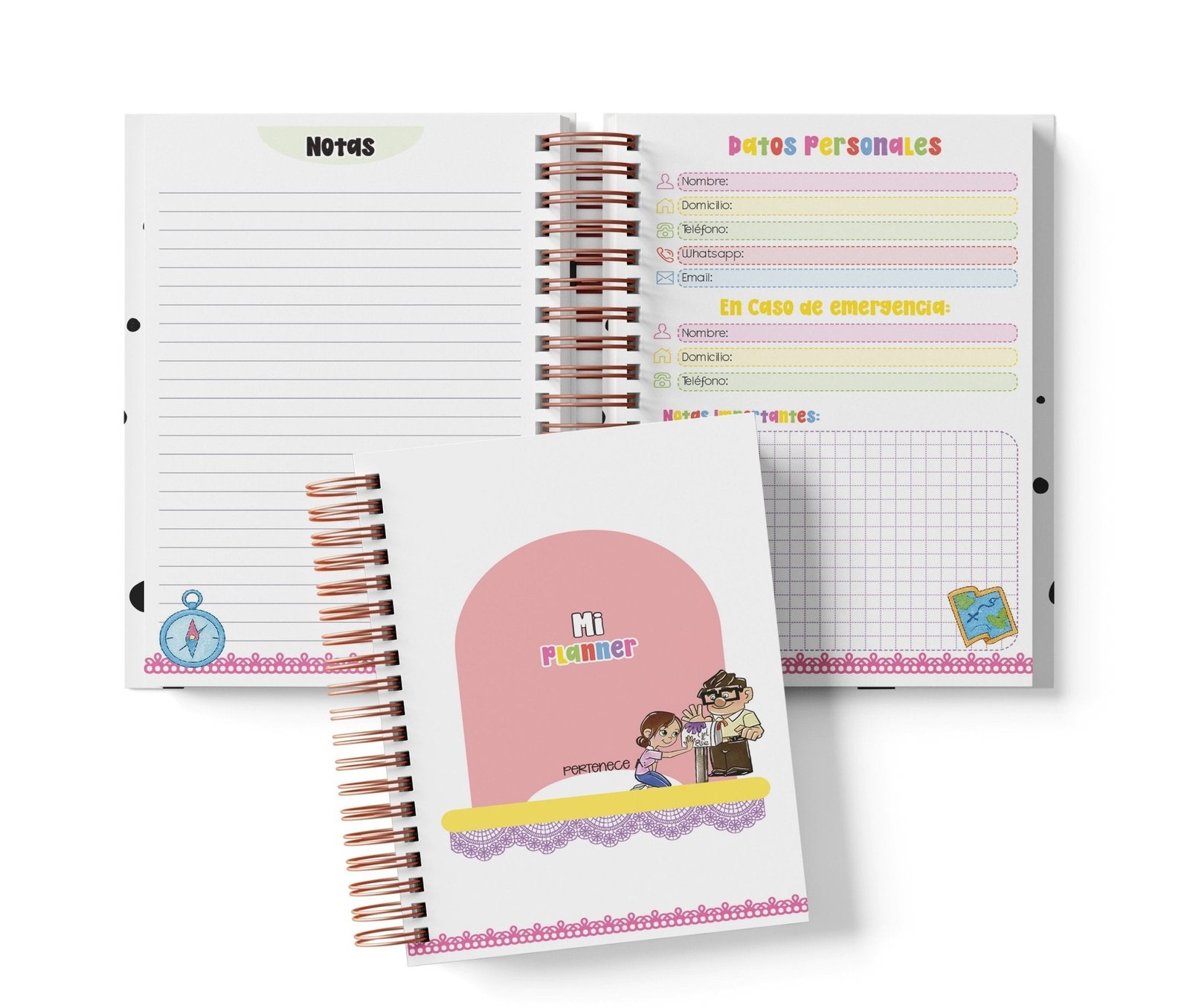 Planner Diario con Horario - Up