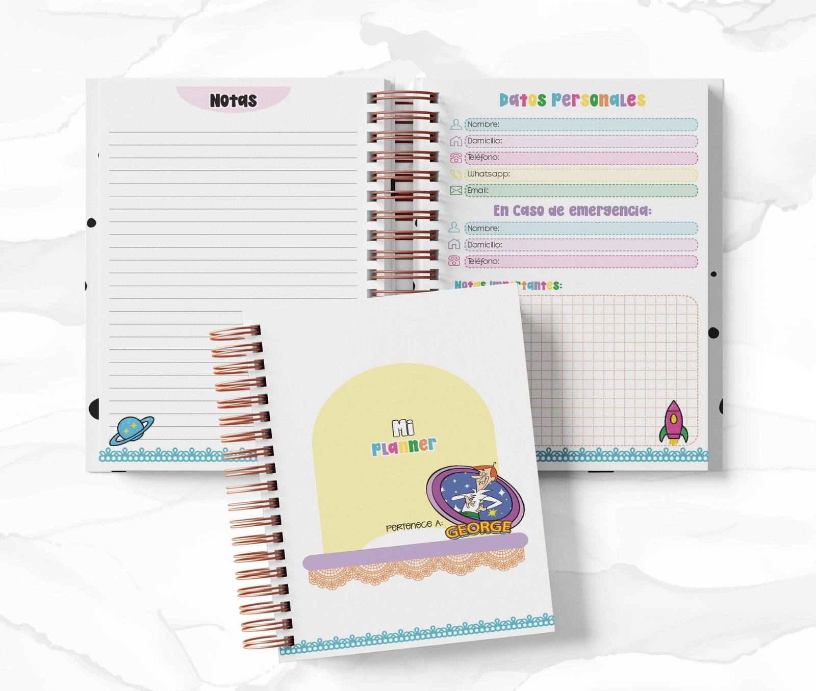 Planner Diario - Los Supersónicos