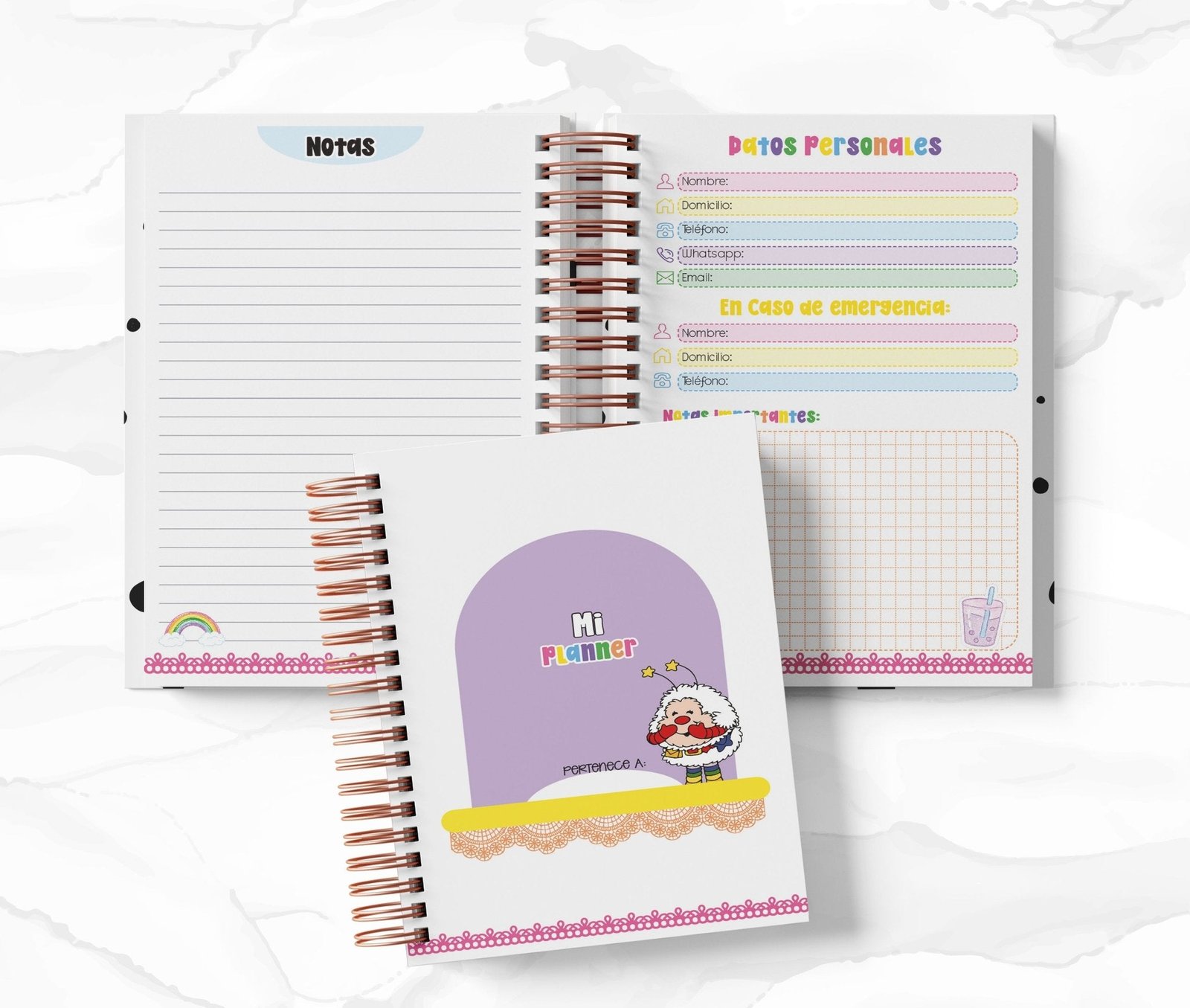 Planner Diario - Rainbow Brite