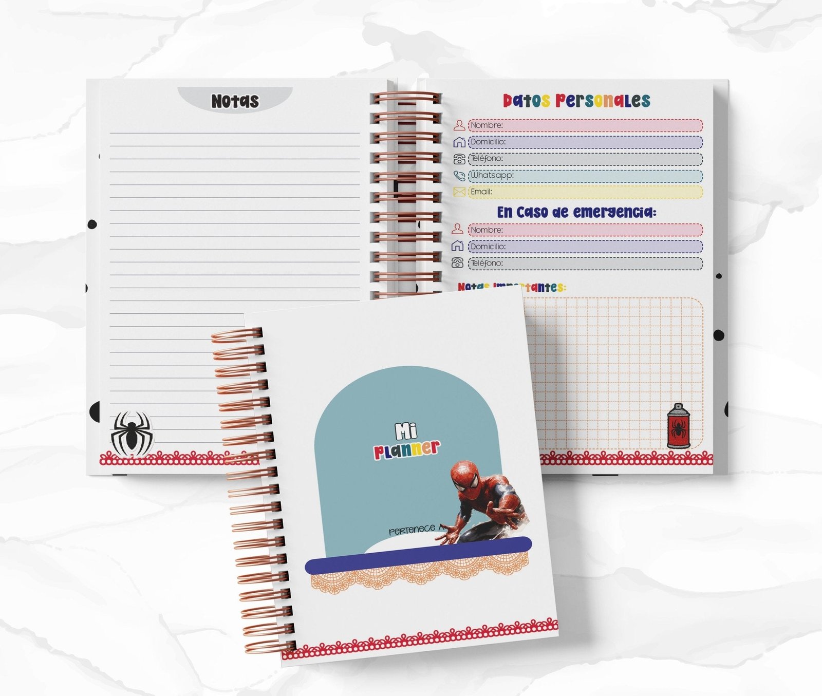 Planner Diario - Spider-Man