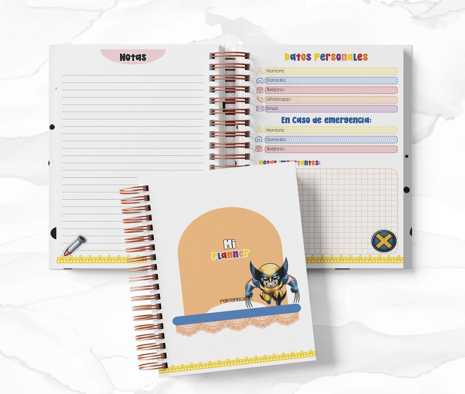 Planner Diario - Wolverine