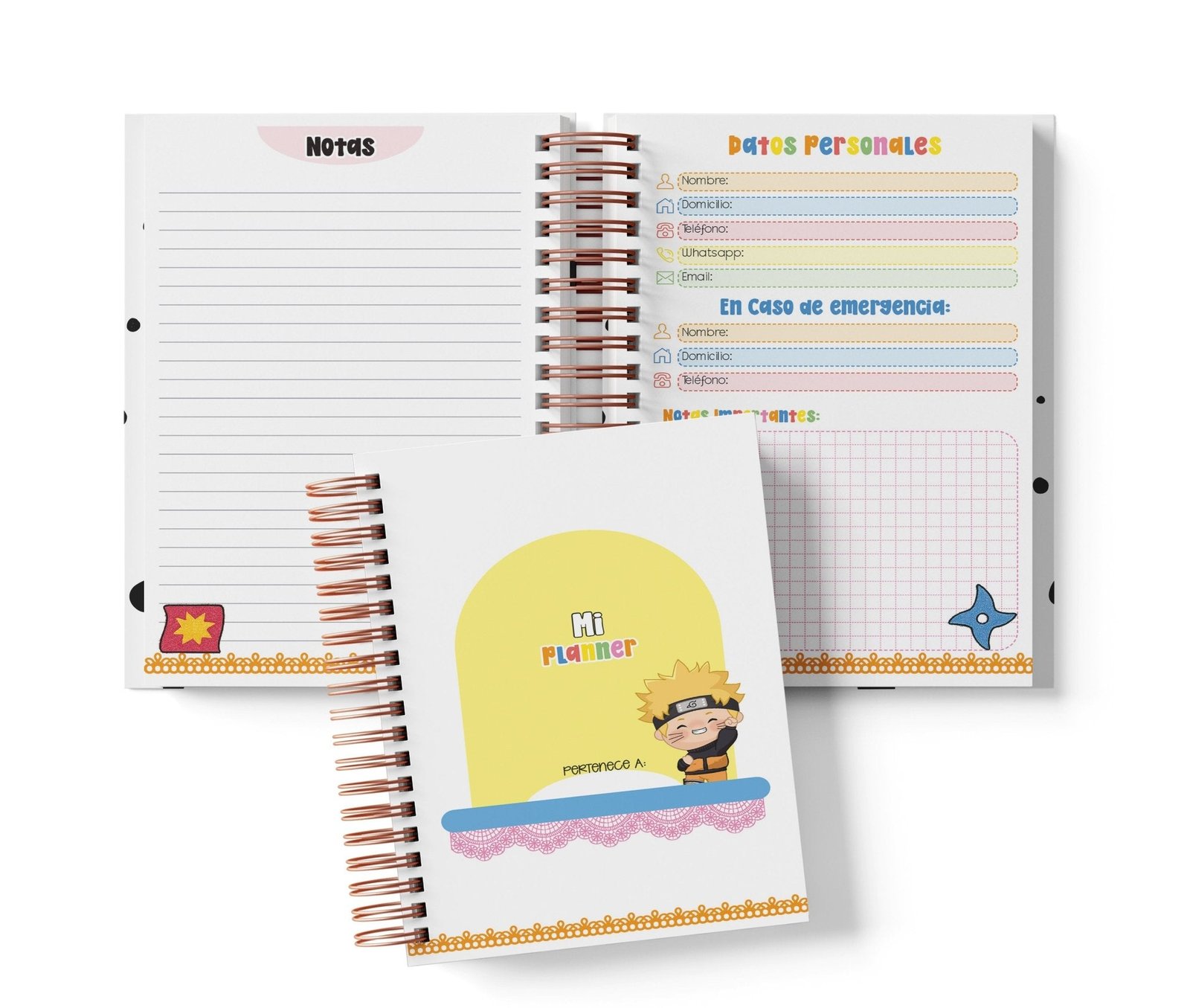 Planner Semanal - Naruto