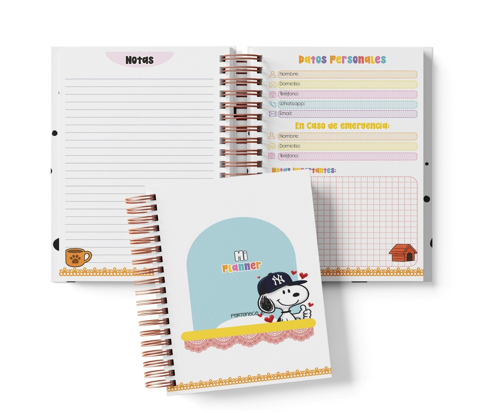 Planner Semanal - Peanuts (Snoopy & Charlie Brown)