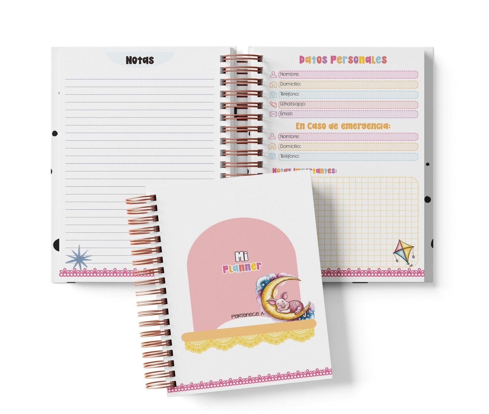 Planner Semanal - Piglet