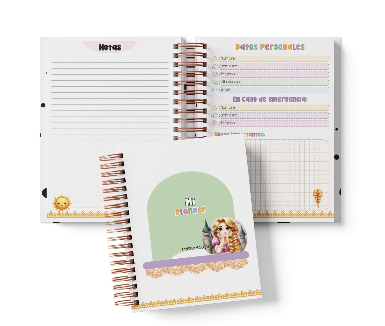 Planner Semanal - Rapunzel