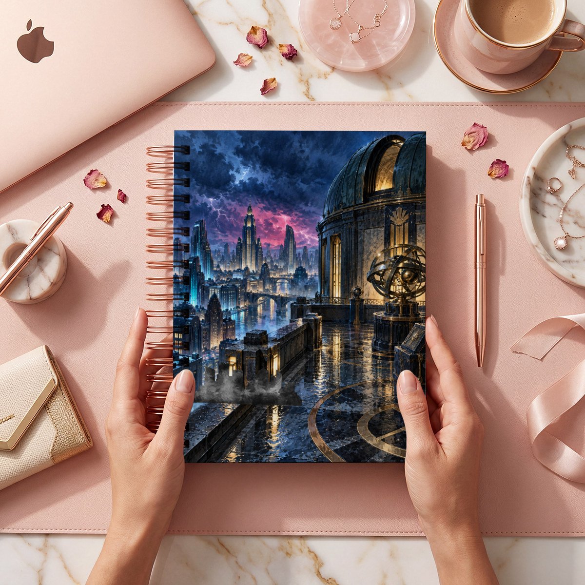 Mockup de portada Batman 007: ciudad nocturna y observatorio; la compra incluye archivos digitales.